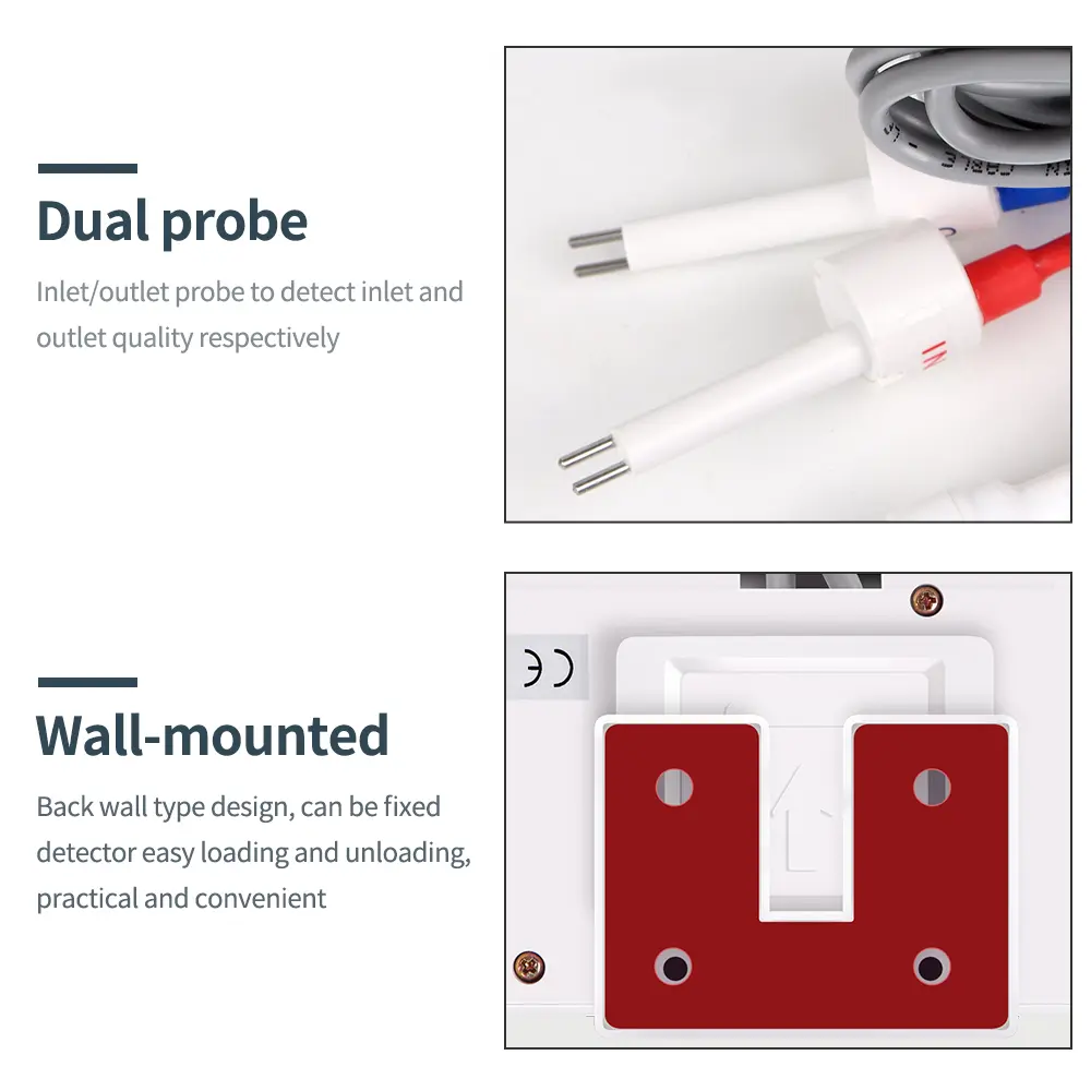 Online Digital Water Quality Tester TDS EC Meter Dual Probe TDS/EC Tester Total Dissolved Solids Monitor For Fish Tank Aquarium