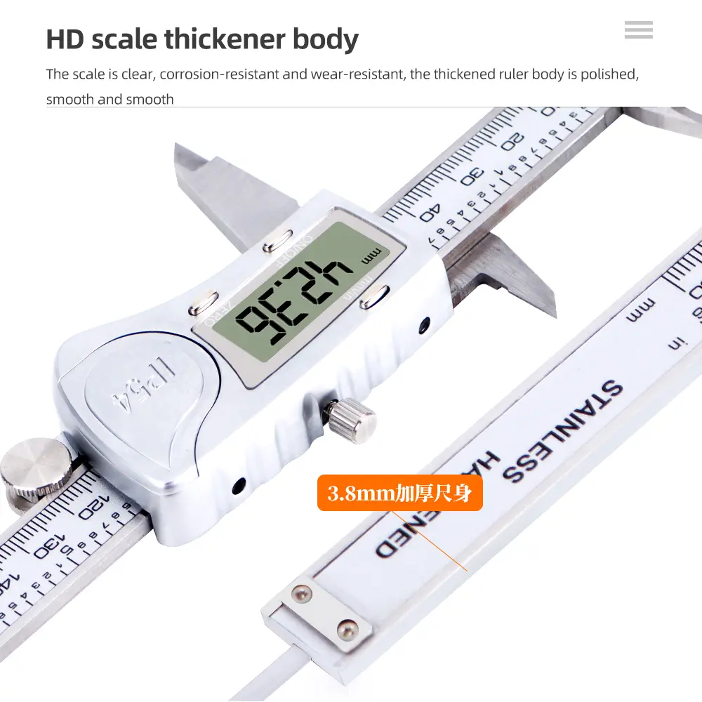 150mm Professional Digital Caliper Stainless Steel Vernier Caliper Electronic Micrometer Woodworking Pachometer Measuring Tools