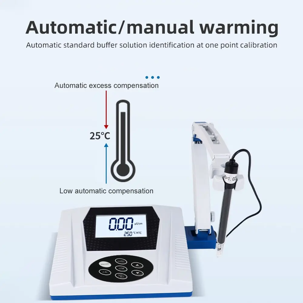DDS-11C Desktop EC Meter Electrical Conductivity Monitor Industrial Water Treatment Conductivity Tester Water Quality Analyzer