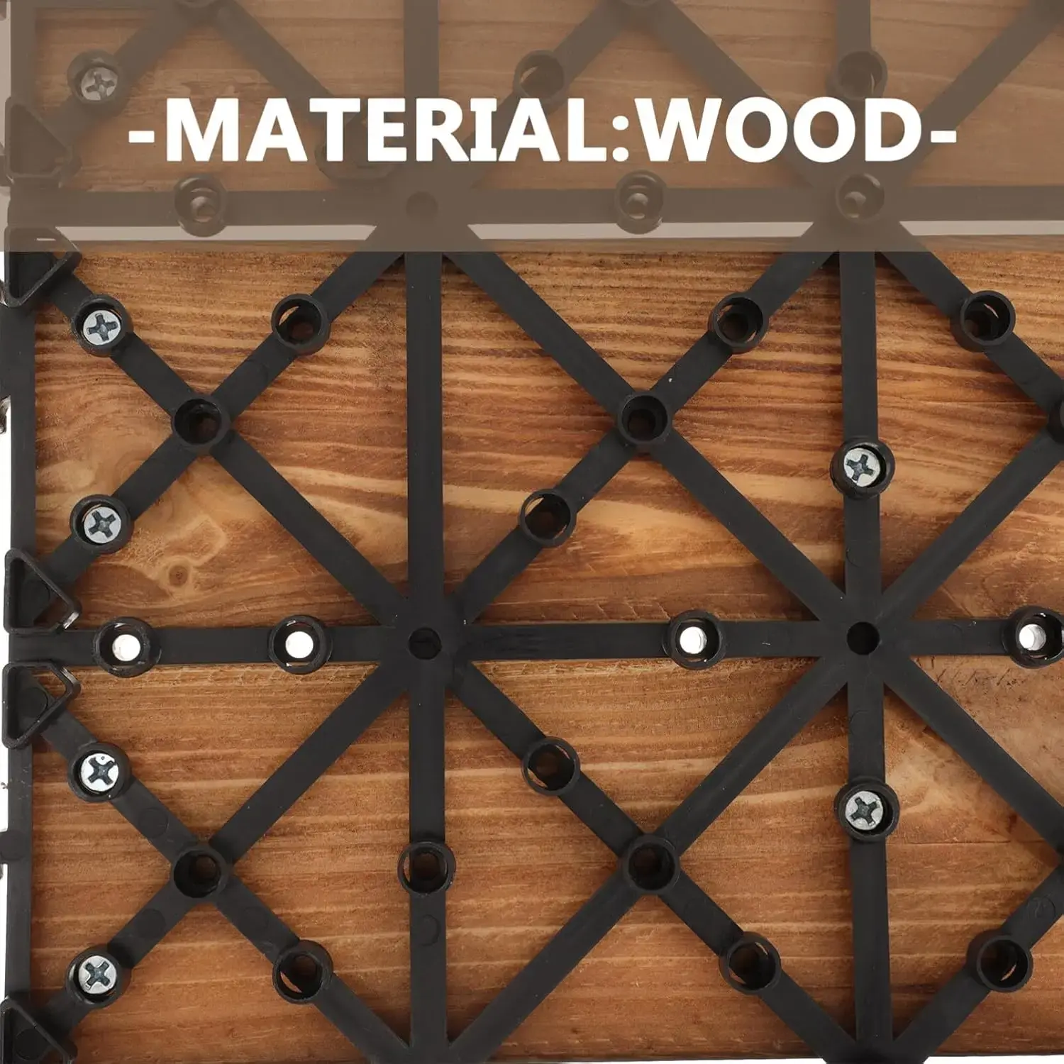 1Pcs Decoration Of Household Splicing Solid Wood Flooring, Terrace, Courtyard, Outdoor Ground, Balcony Renovation