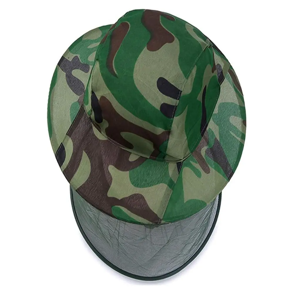 Net Mesh Face Protector Cap Insect Bee Mosquito Resistance Sun Fish Hat