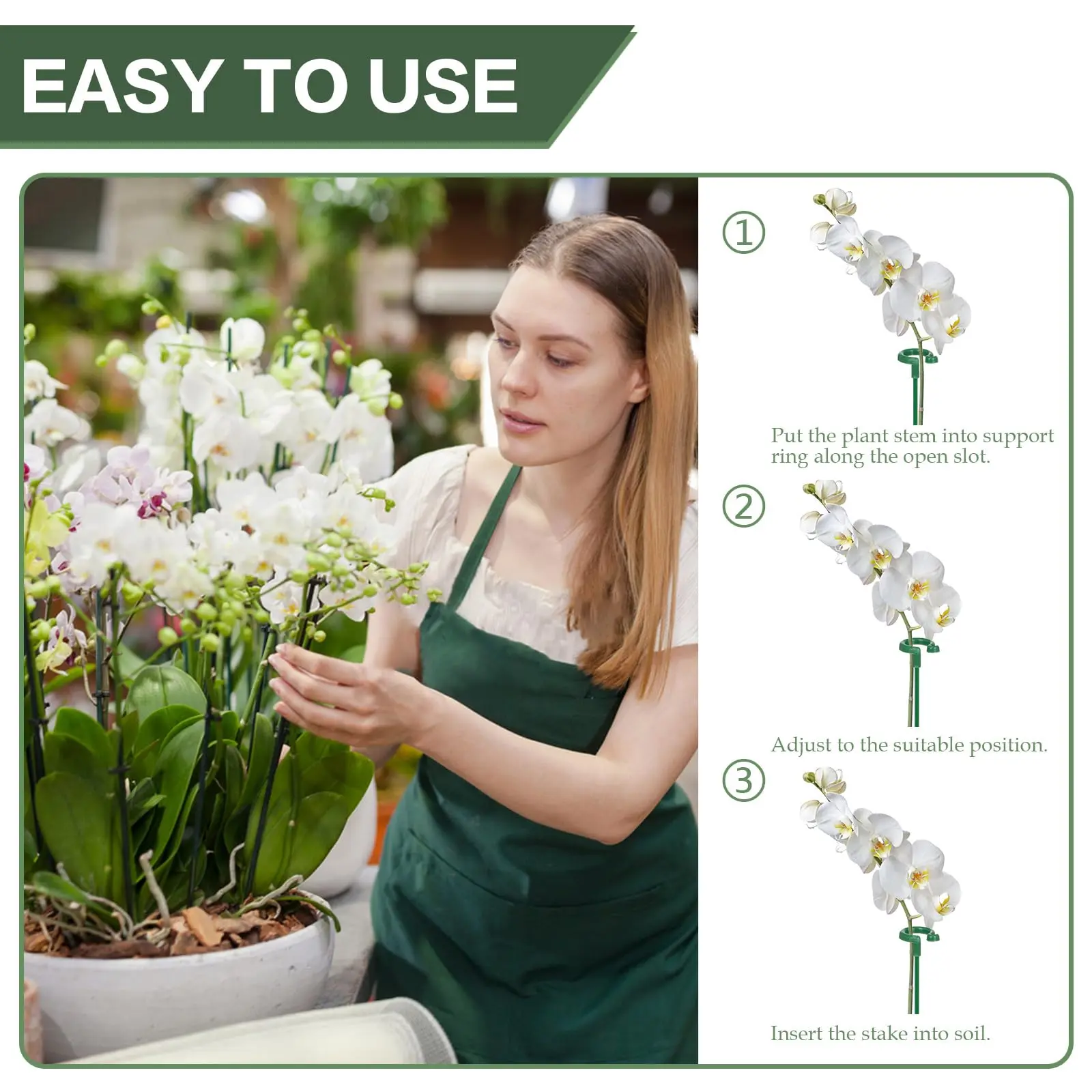 2/5/10pcs Plastic Plant Supports Flower stand Reusable Protection FixingTool Gardening supplies For Vegetable Holder Bracket