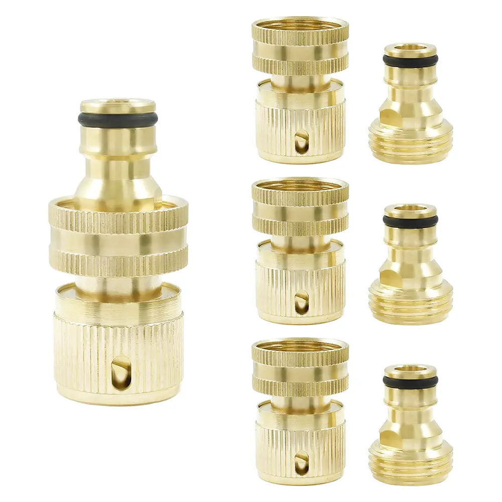 3/4 Inch Garden Hose Connector Quick Connect Swivel Joint for Garden Hose Irrigation Watering Car Washing