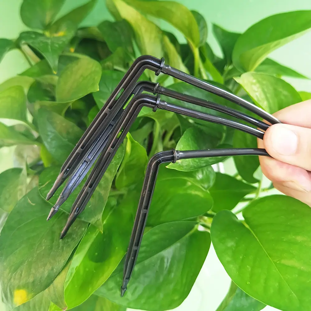 Greenhouse Drip Irrigation Kit Automatic Watering System Garden 4-Way 4/7mm to 3/5mm Hose Dripper for Pot Plant Vegetable Bonsai