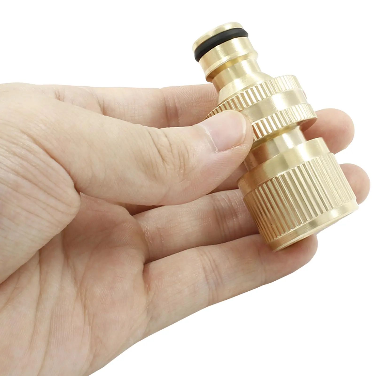 3/4 Inch Garden Hose Connector Quick Connect Swivel Joint for Garden Hose Irrigation Watering Car Washing