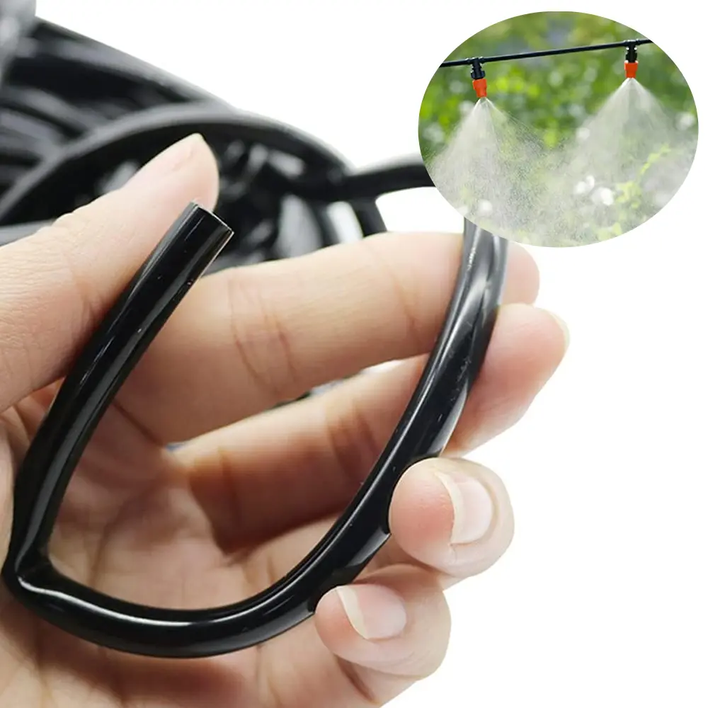 5m Black Drip Irrigation Hose Perfect for DIY Garden Irrigation System Or as Blank Distribution Tubing for Any Garden