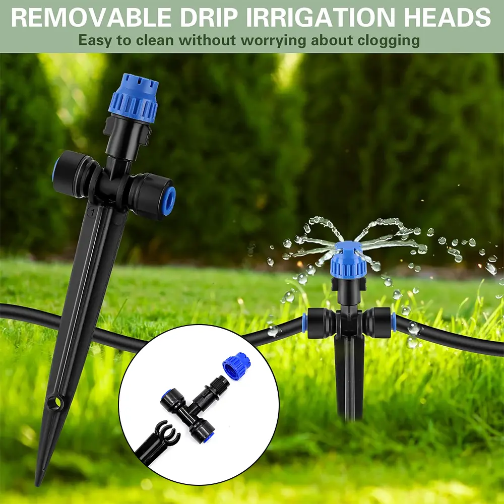 10-30M Drip Irrigation Kit, Quick Connect Garden Watering System Raised Bed Watering System Automatic Irrigation System with 1/4