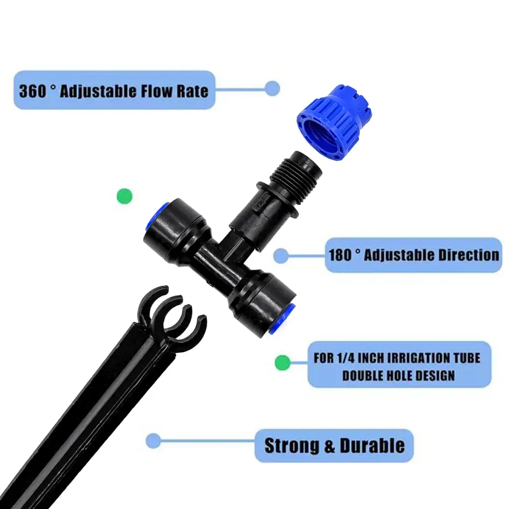 10-30M Drip Irrigation Kit, Quick Connect Garden Watering System Raised Bed Watering System Automatic Irrigation System with 1/4