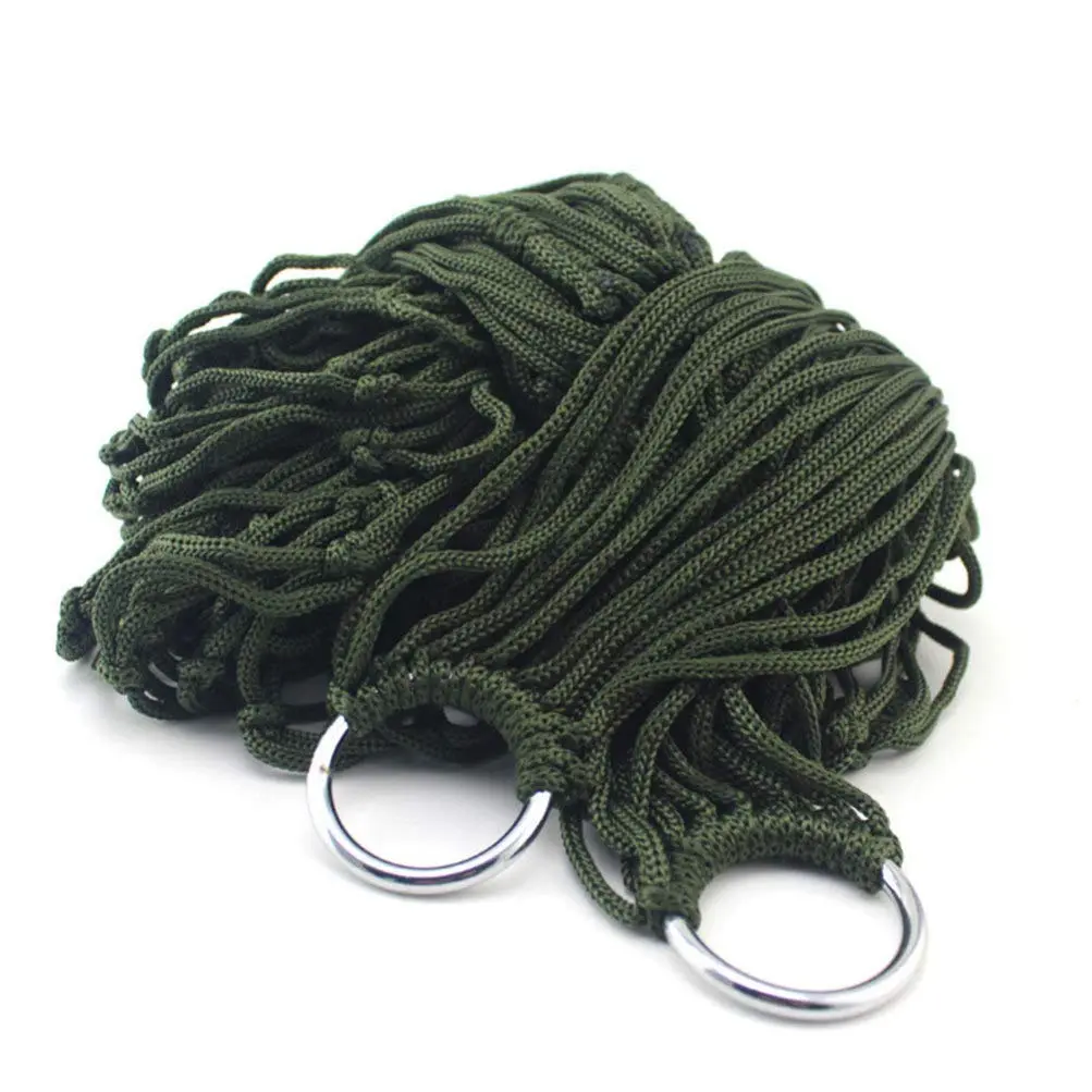 Garden Outdoor Thickened Nylon Rope Hammock Indoor Mesh Hammock Portable Simple Hammock Swing Chair