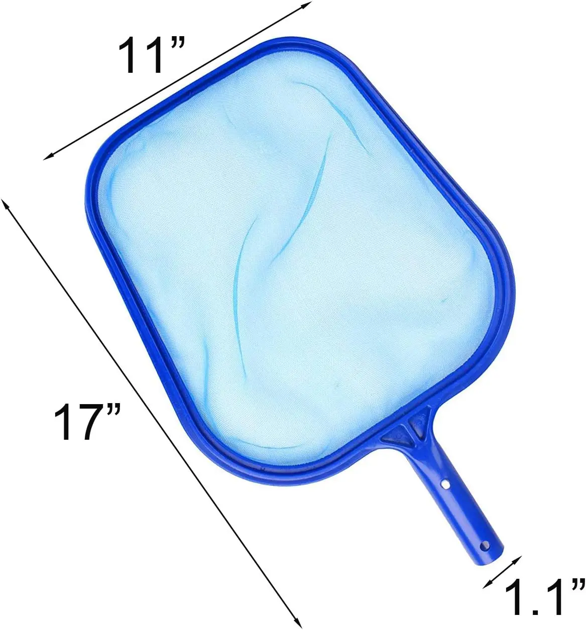 Tub Cleaner tool Professional Lightweight Mesh Frame Net Durable Blue Swimming Pool Spa Leaf Trash Net Skimmer Rake