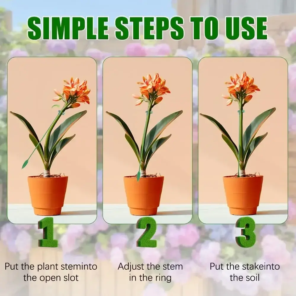 5/10PCS Plant Supports Stand Butterflies Orchid Flower Potted Fixing Rods Reusable Vegetable Protection Fixing Tool Gardening Su