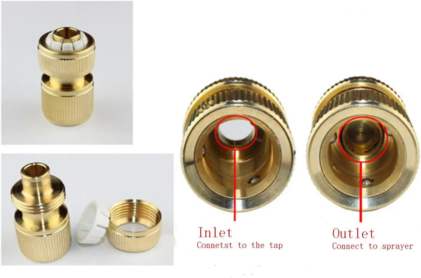 1/2\" Garden Hose Connector Watering Water Hose Pipe Tap Adaptor Fitting For Garden Tube Repair Irrigation Fittings Adapte