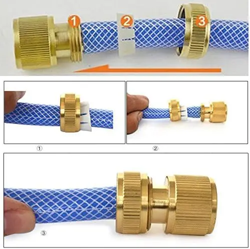 1/2\" Garden Hose Connector Watering Water Hose Pipe Tap Adaptor Fitting For Garden Tube Repair Irrigation Fittings Adapte