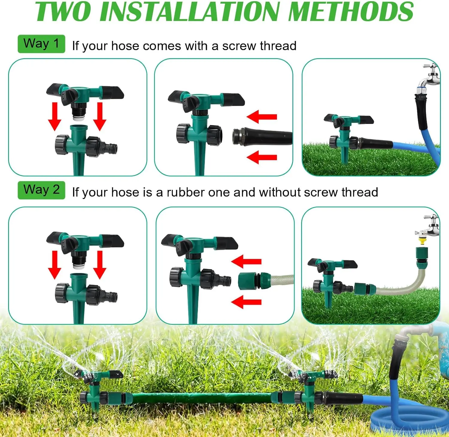 Garden Automatic Sprinkler Garden Watering Sprinkler 360 Degrees Rotating Water For Agricultural Irrigation Irrigation