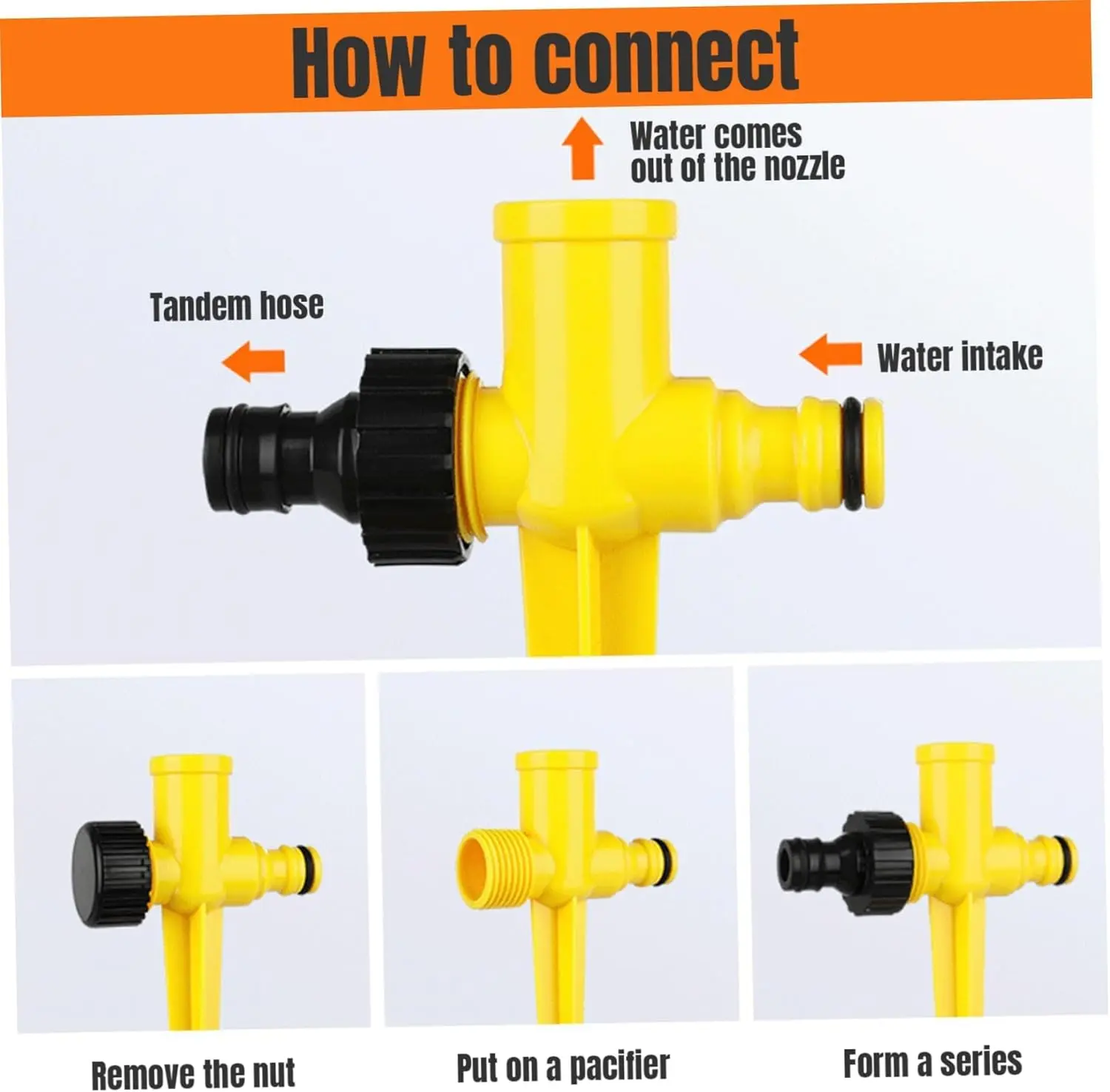 360° Rotation Automatic Garden Sprinkler - Perfect For Lawns,Farms,And Greenhouses!