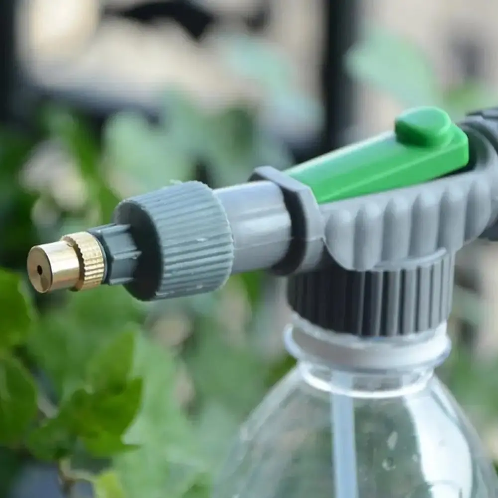 1 Set-Adjustable Beverage Bottle Sprayer Watering Flower Sprinkler Sprinkler Pressure Atomizer Nozzle Gardening Tools ﻿