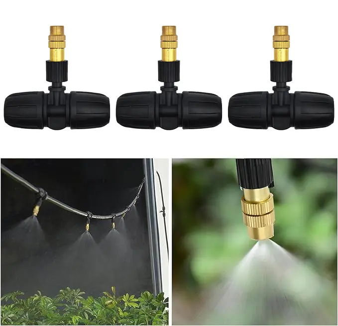 5pcs Automatic Watering System Household Atomizing Nozzle Plant Spraying Spray Dust Reduction Gardening Watering Timer Nozzle