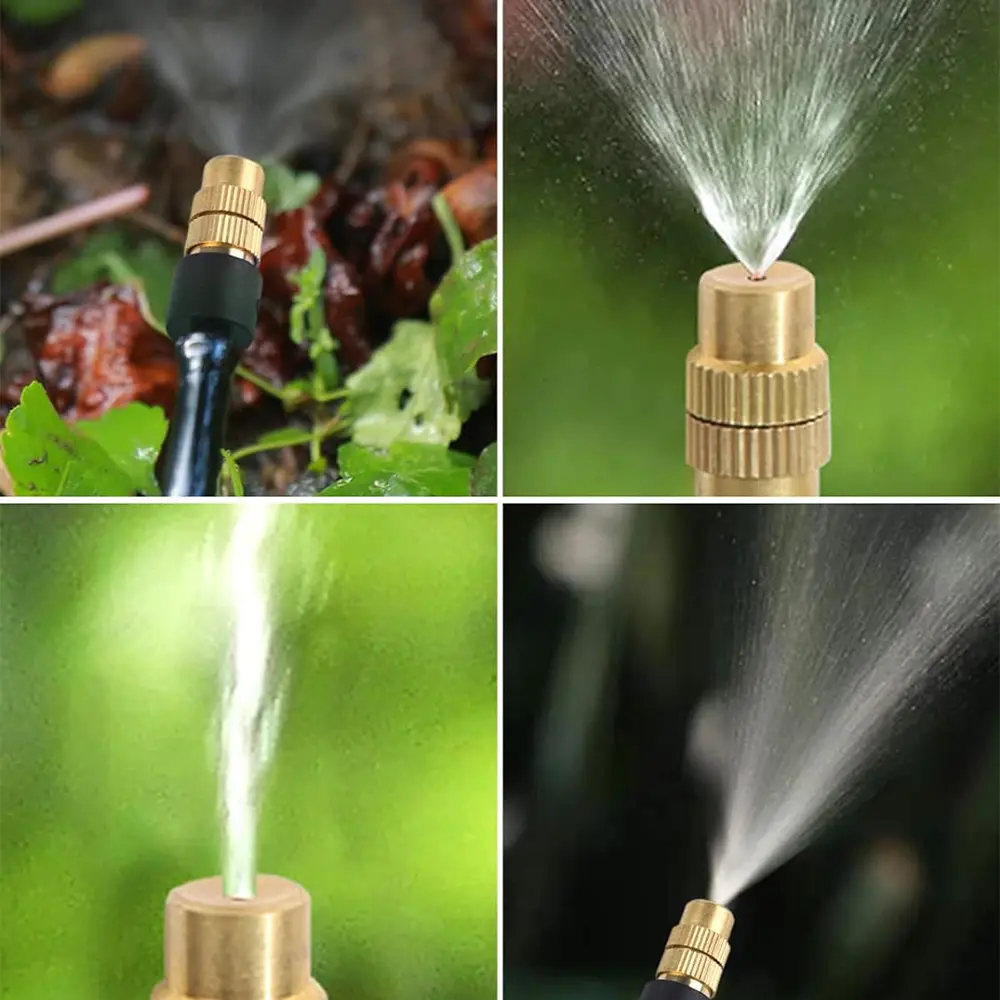 5pcs Automatic Watering System Household Atomizing Nozzle Plant Spraying Spray Dust Reduction Gardening Watering Timer Nozzle