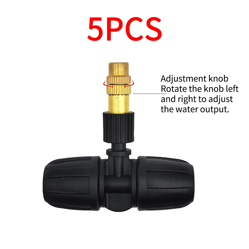 5pcs Automatic Watering System Household Atomizing Nozzle Plant Spraying Spray Dust Reduction Gardening Watering Timer Nozzle