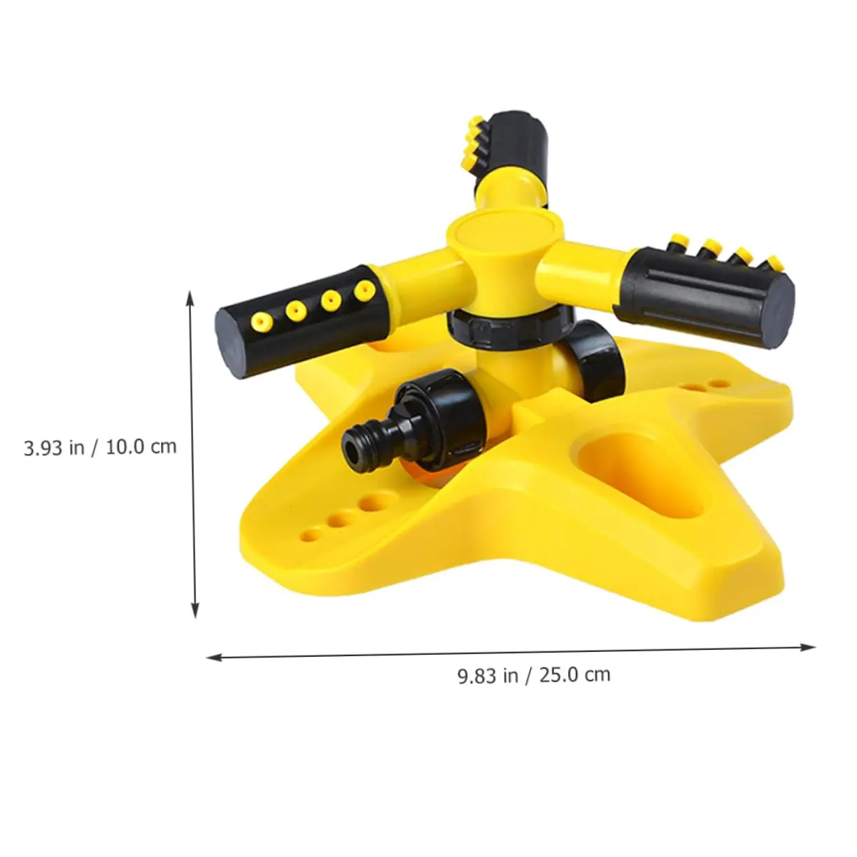 360-degree Automatic Rotating Three-prong Sprinkler Irrigation Rotary Sprinkler Tandem Sprinkler Watering Device