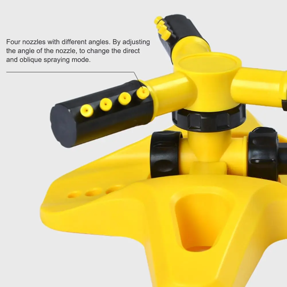 360-degree Automatic Rotating Three-prong Sprinkler Irrigation Rotary Sprinkler Tandem Sprinkler Watering Device