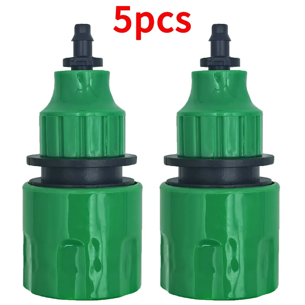5pcs Water Pipe Quick Connector Plastic Hose Pipe Connector For Garden Pipeline Drip Irrigation System Watering Equipment Parts