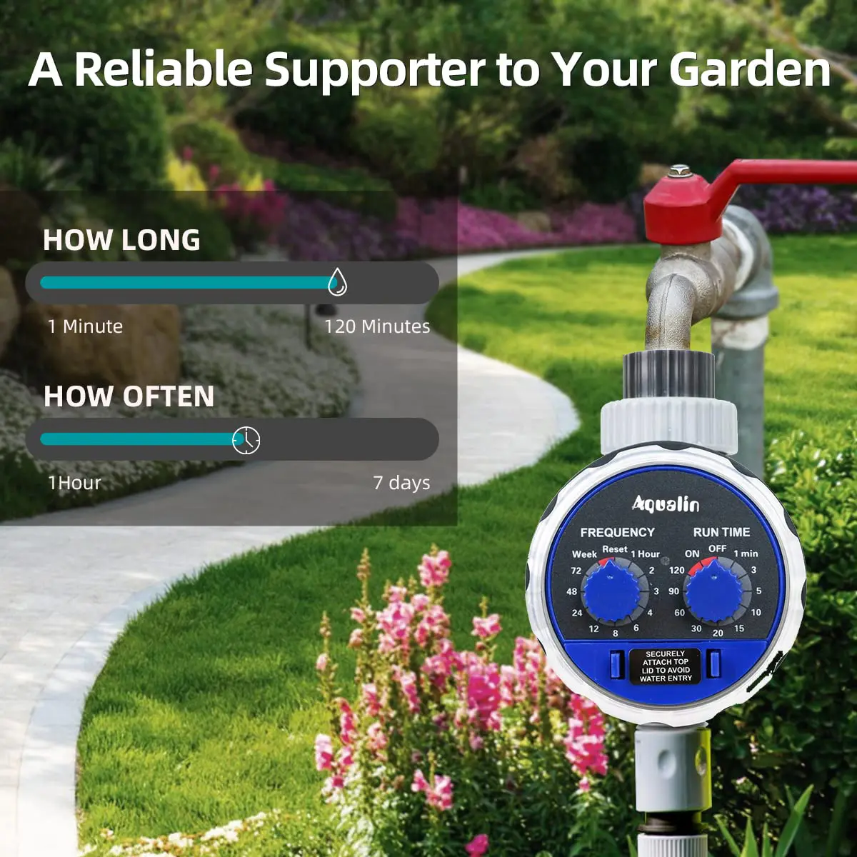 Garden Watering Timer Ball Valve /Solenoid Valve Irrigation Controller Home Garden Automatic Watering Electronic Valve