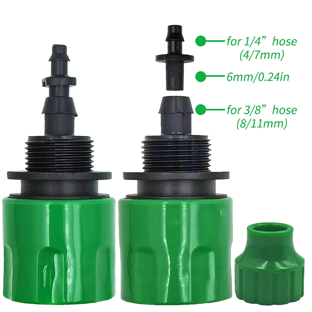 5pcs Water Pipe Quick Connector Plastic Hose Pipe Connector For Garden Pipeline Drip Irrigation System Watering Equipment Parts