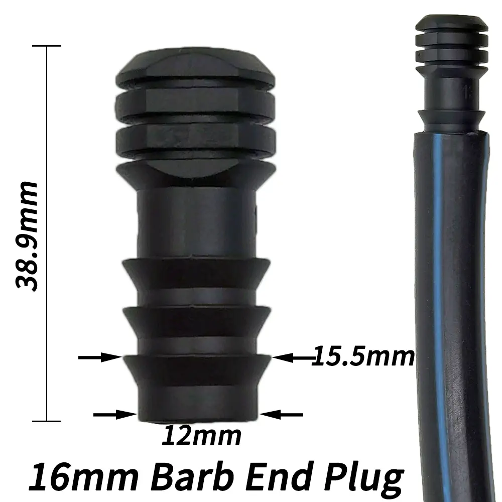 34Pcs 1/2" Drip Irrigation Fittings Kit Straight Tee Elbow Plug For 1/2 Inch 16mm Tubing Garden Watering Hose Connect