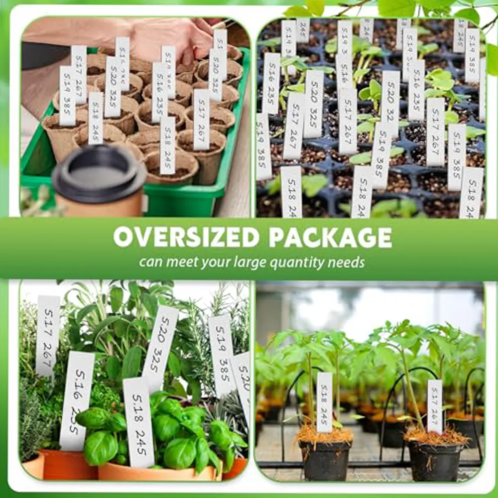 100pcs Garden Plant L abels Plant Accessories Flower Pots Plastic Plant Tags Nursery Markers L abel Tray Mark DIY Tool