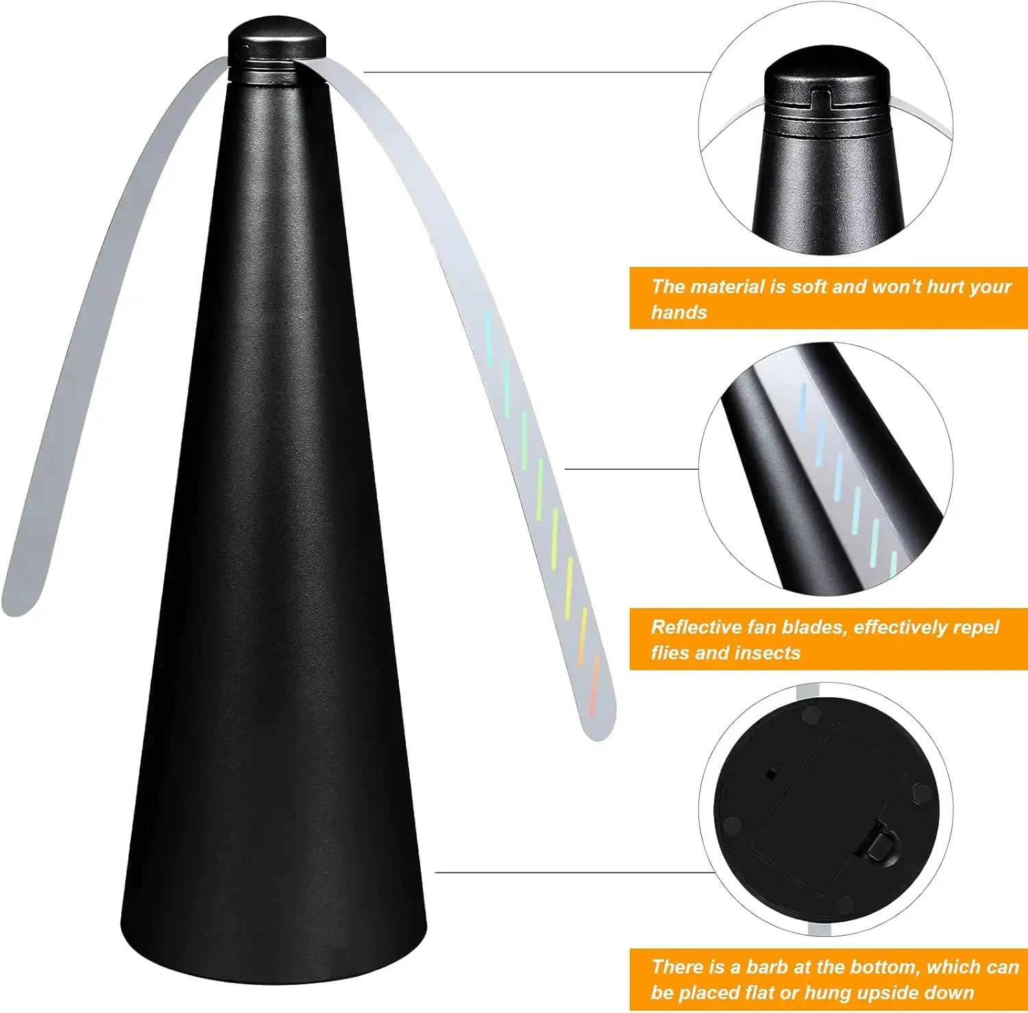 Automatic Mosquito Repellent Fan Fly Mosquito Repeller Fan Battery Powered Portable Pest Control for Home Outdoor Picnic