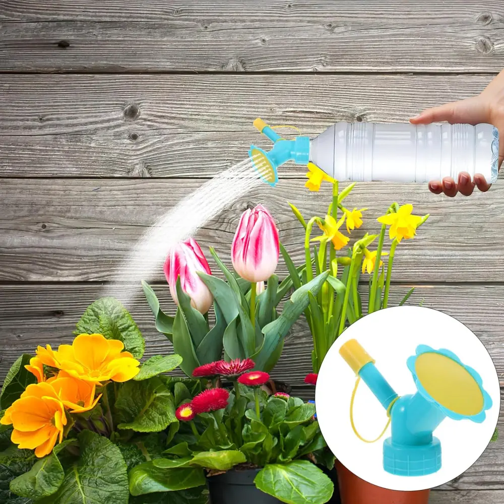 2 In 1 Watering Nozzle Sun Flower Automatic Watering Waterer Gardening Beverage Bottle Succulent Irrigation Tools