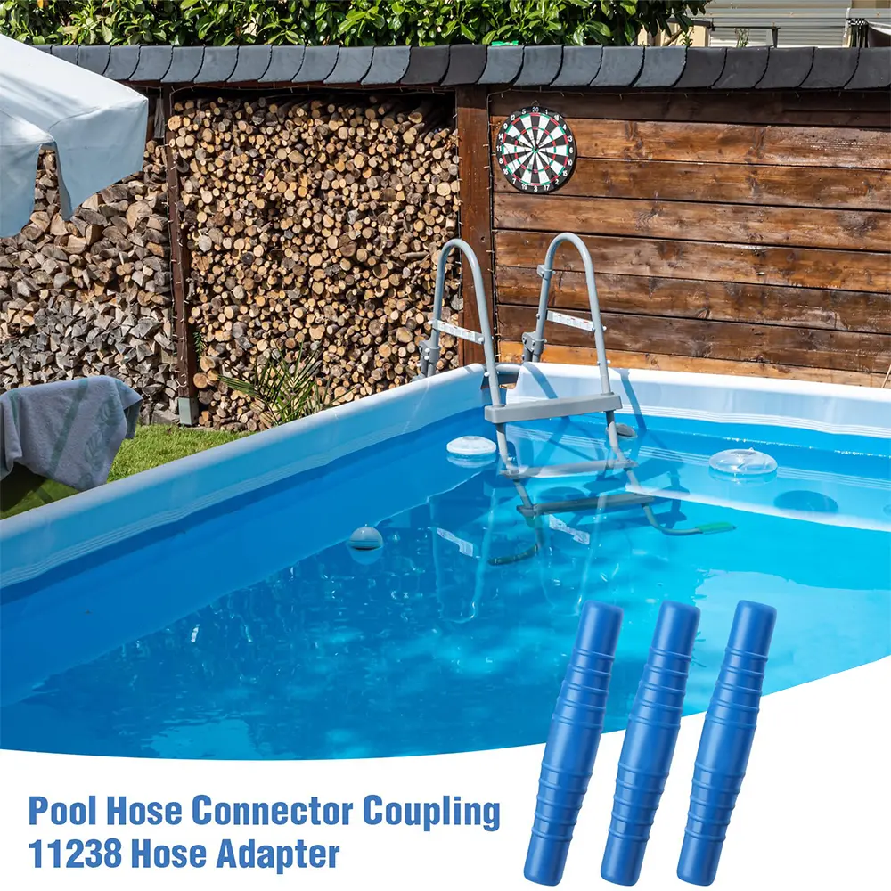 2pcs PVC Pool Hose Coupling For 1-1/4" And 1-1/2" Filter Connection Hoses Swimming Pool Vacuums Cleaning Accessories