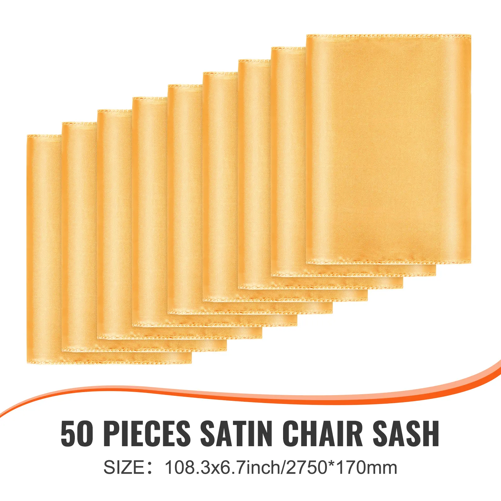 SucceBuy 50pcs Spandex Chair Sashes Bands Stretch Chair Ties Bows Elastic Chair Bands for Wedding Party Holiday Banquet