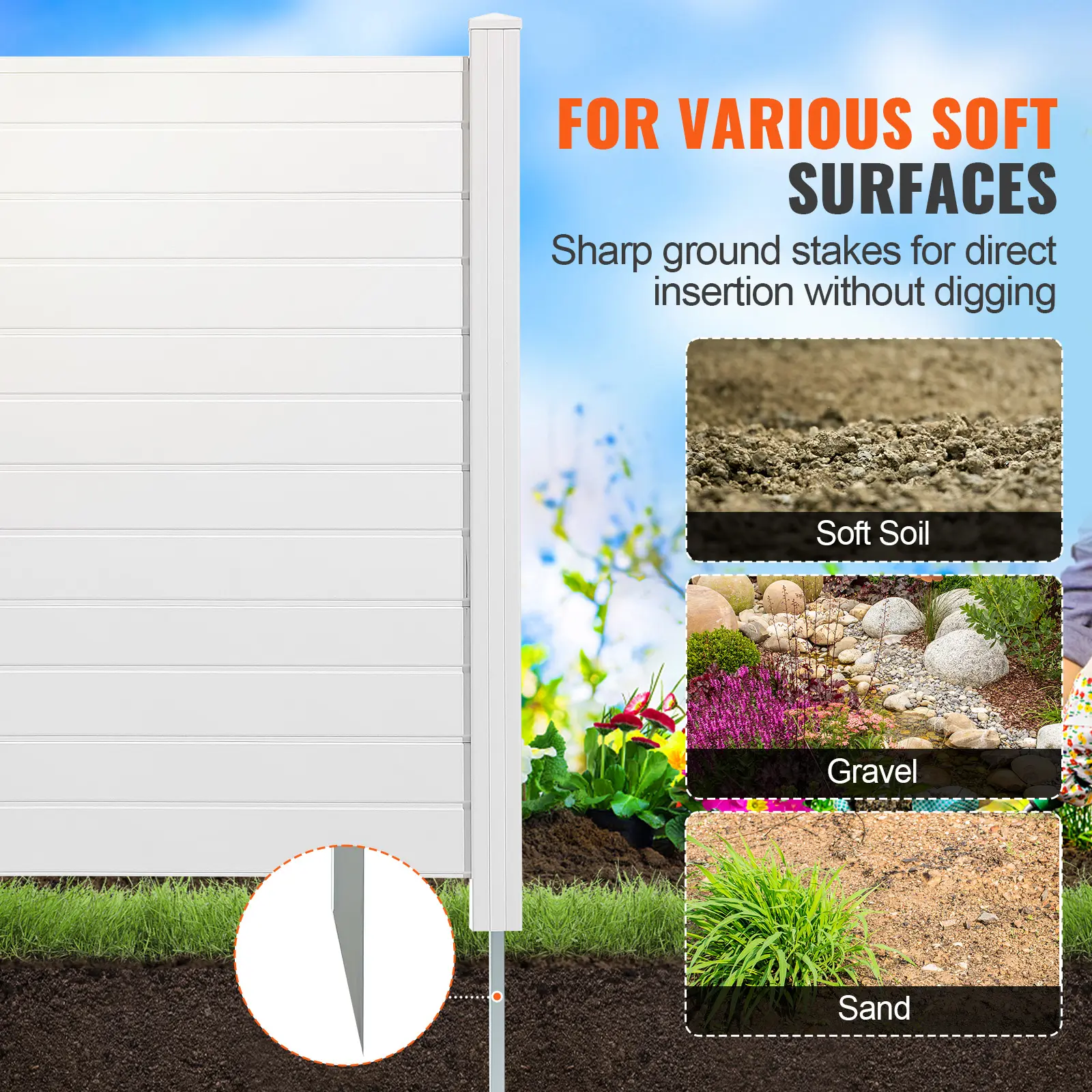 SucceBuy Outdoor Privacy Screens Air Conditioner Fence Pool Equipment Enclosure Perfect to Enclose Trash Can and AC Units 4Panel
