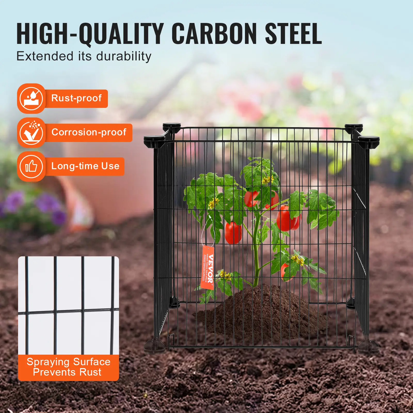 SucceBuy 5 Pack Plant Protector from Animal 15.35''x15.35'' for Outdoor Plants Flowers Vegetables Prevent Bunny Chicken Squirrel