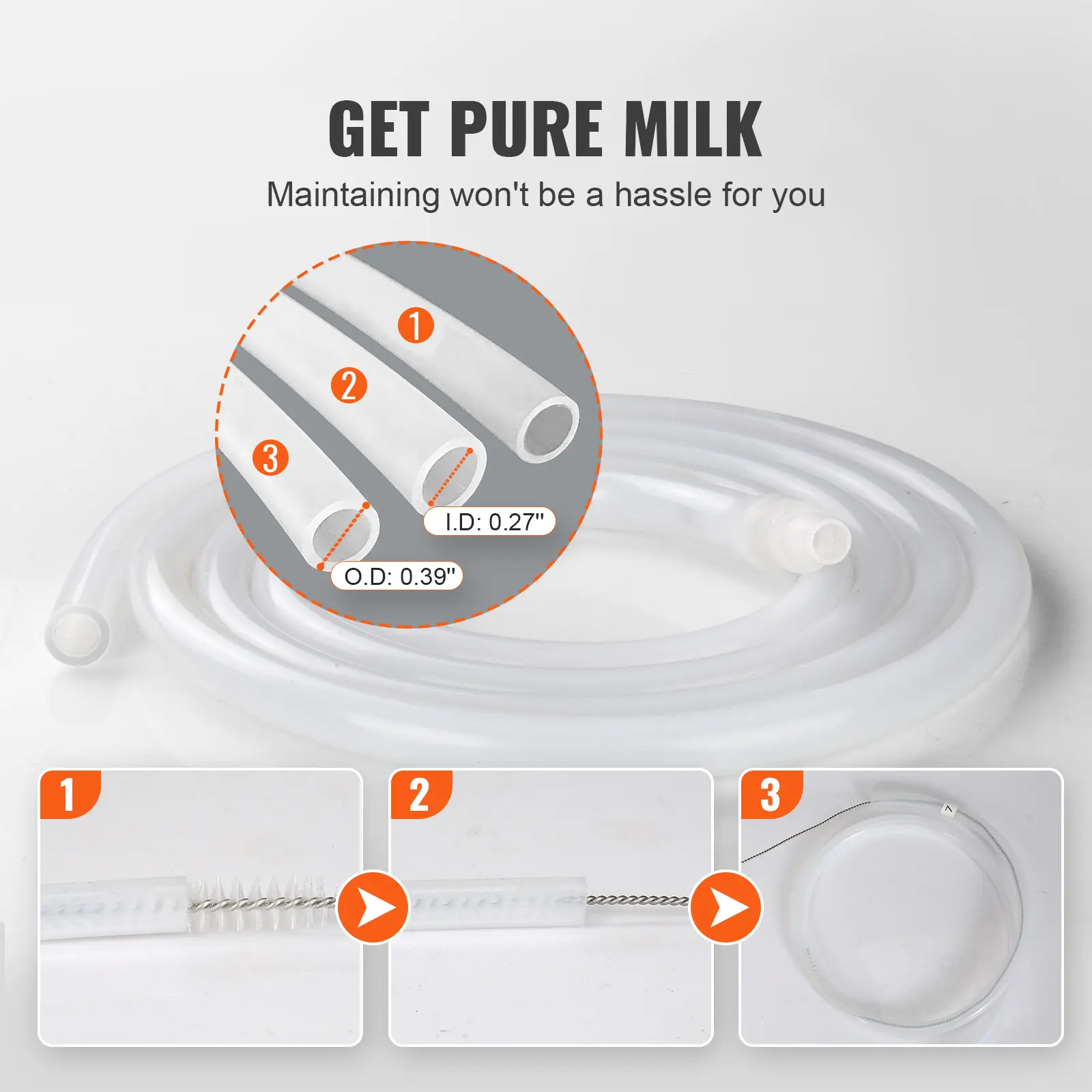 SucceBuy Goat Milking Machine Stainless Steel Bucket Electric Automatic Pulsation Cup Tubes Adjustable Suction for Cow and Sheep