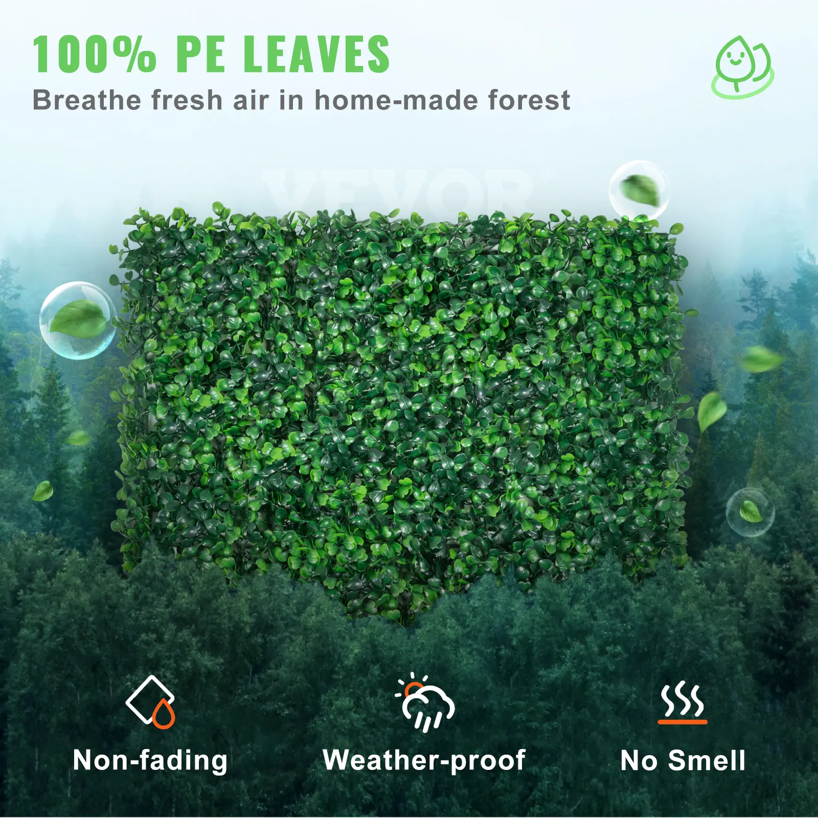 SucceBuy 12PCS 10x10 in Artificial Boxwood Panels Boxwood Hedge Wall Mat Artificial Grass Backdrop Privacy Screen UV Protected
