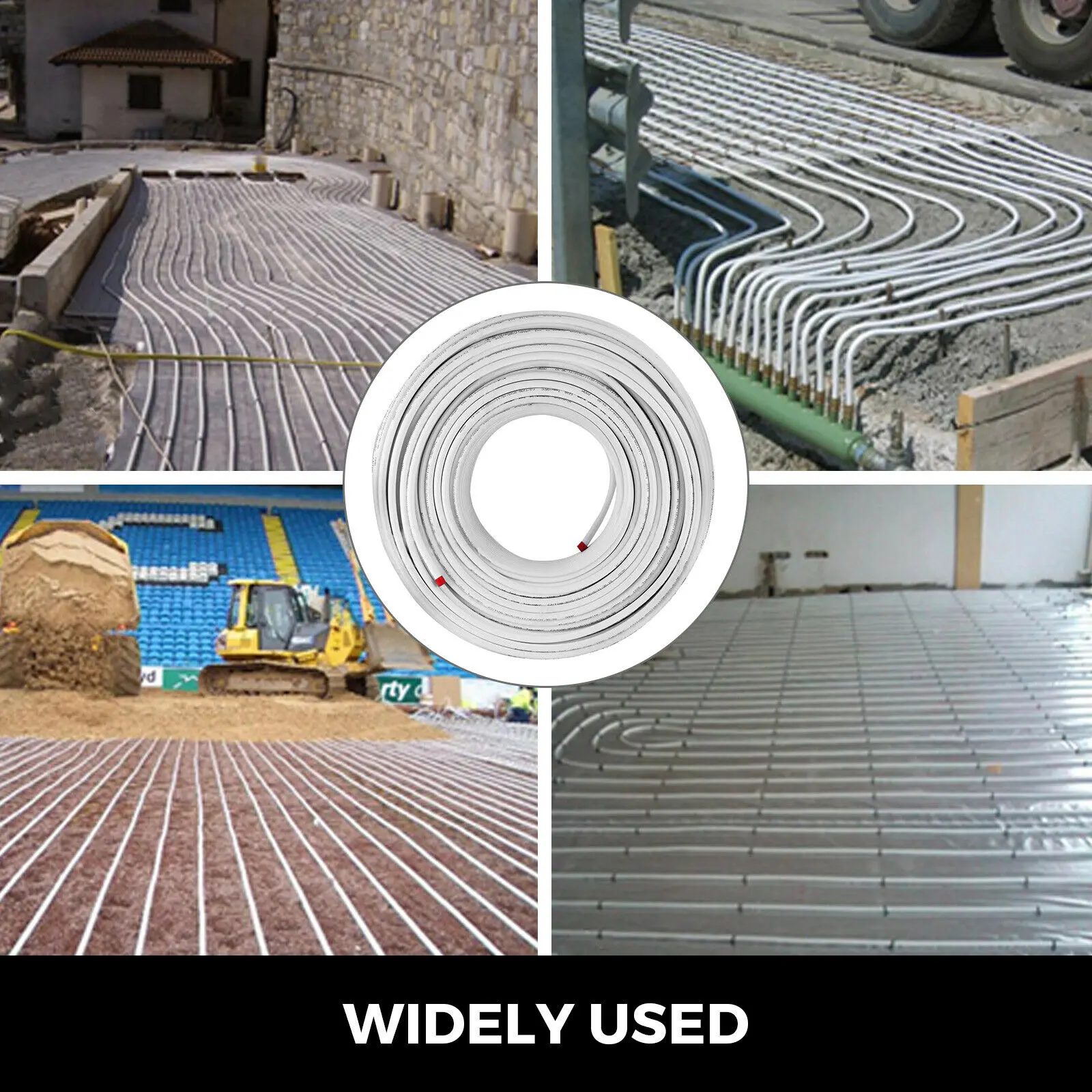 SucceBuy PEX Tube 200M 300M PEX-AL-PEX Tubing Oxygen Barrier Radiant Floor Heating Plumbing Inner Aluminum Layer PEX Tubing Pipe