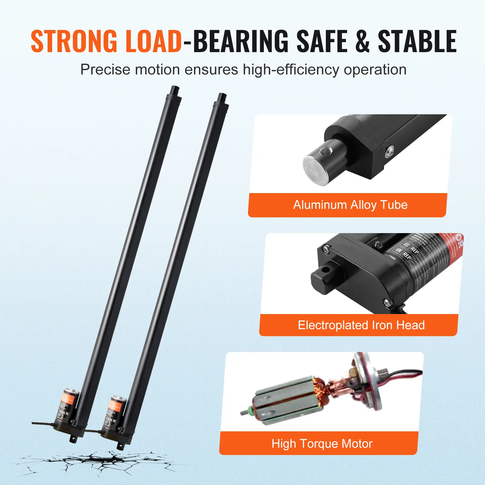 SucceBuy 2PCS 12V Linear Actuator 1000N 30inch Electric Linear Motor Controller IP54 Protection for Home TV Table Sofa Lifting