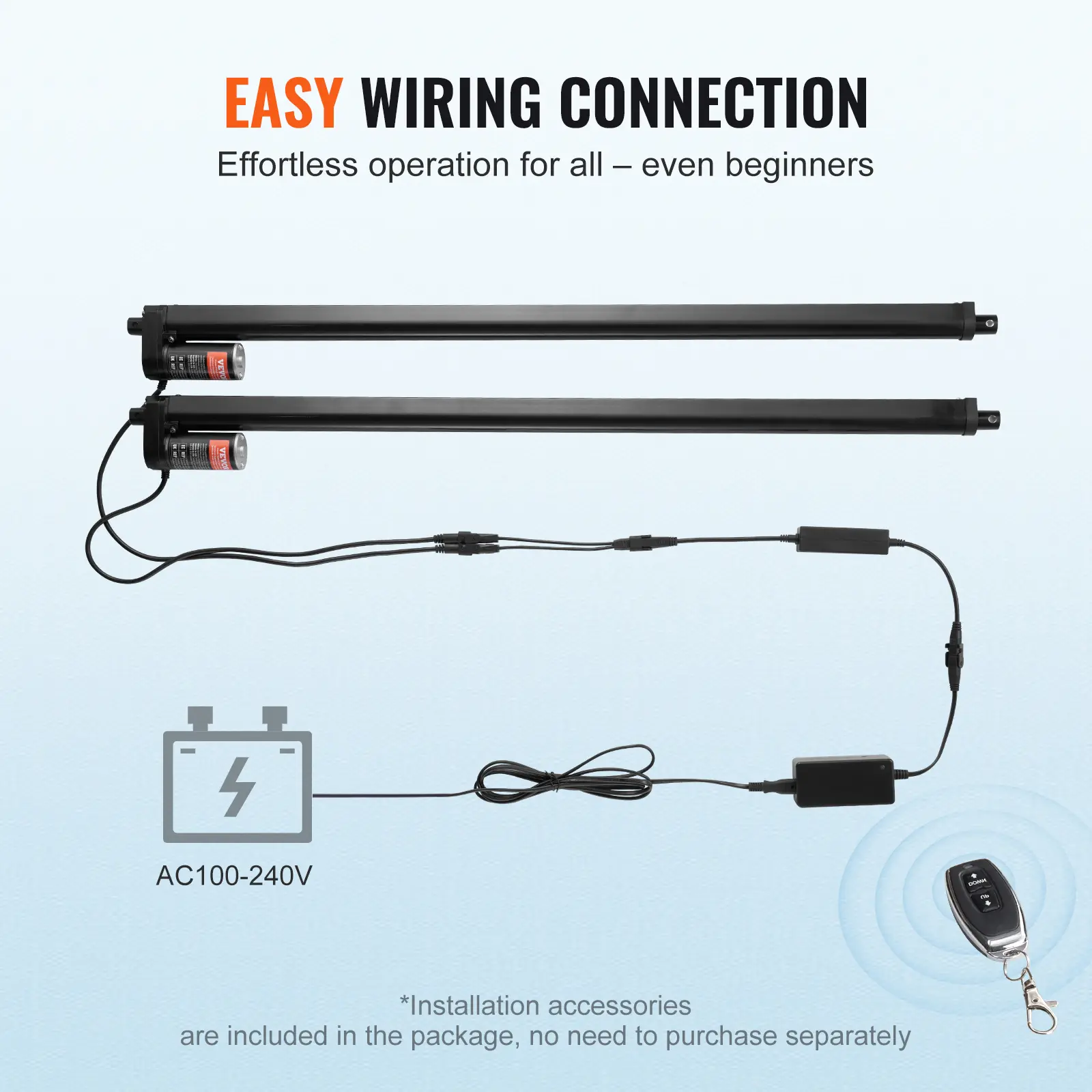 SucceBuy 2PCS 12V Linear Actuator 1000N 30inch Electric Linear Motor Controller IP54 Protection for Home TV Table Sofa Lifting