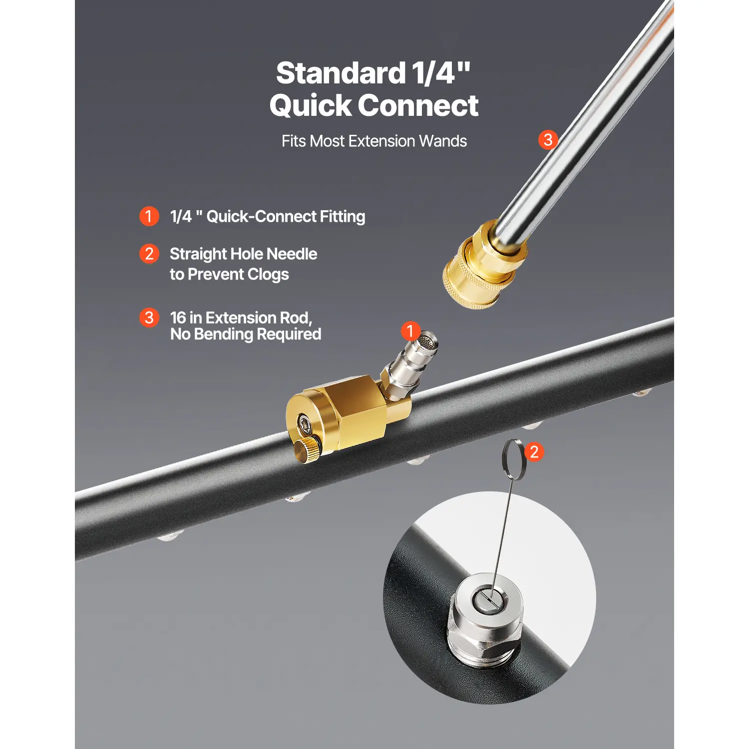 SucceBuy 16/24" Pressure Washer Undercarriage Cleaner Steel Surface Cleaner for Pressure Washer 4000 Max PSI for Driveway