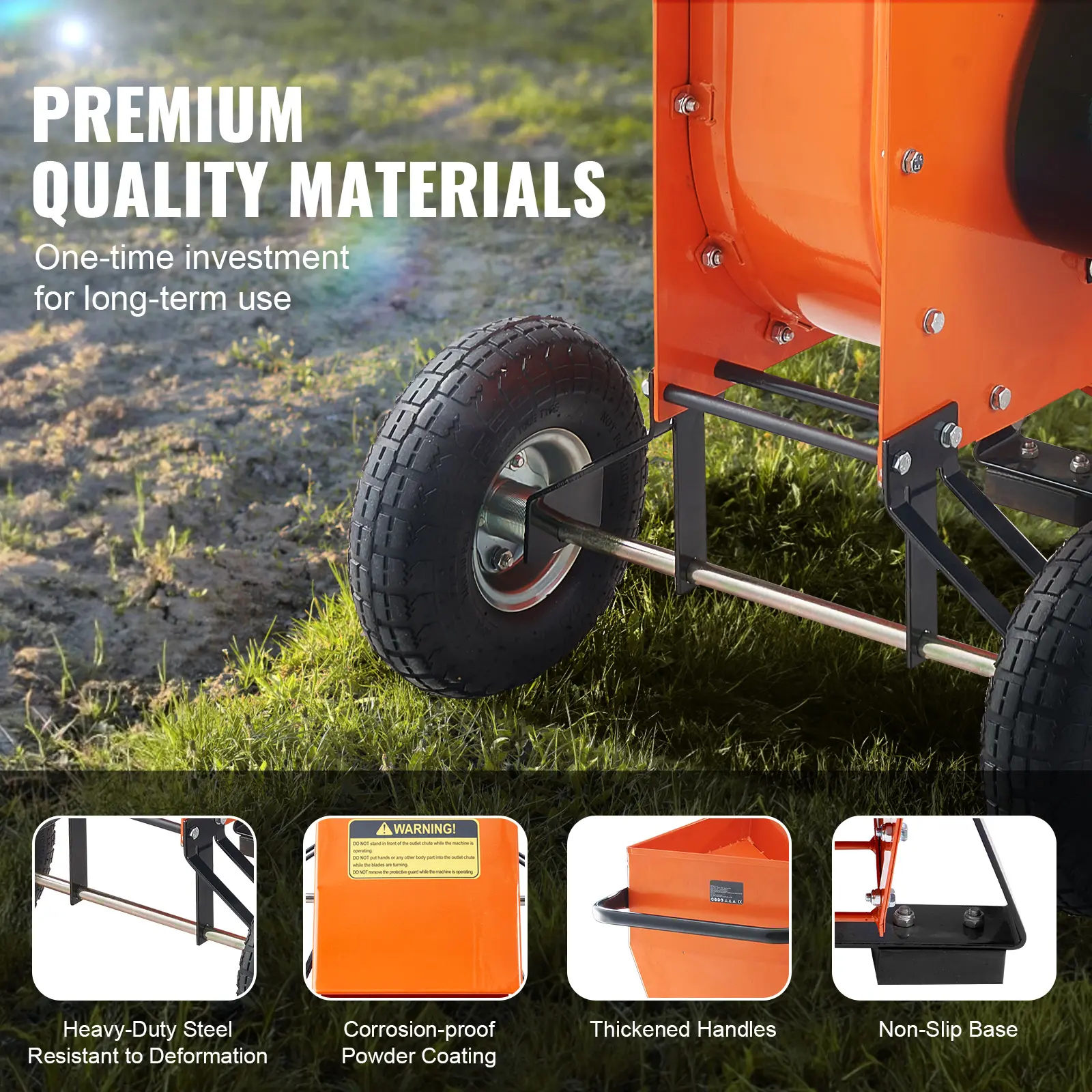SucceBuy Wood Chipper Shredder Mulcher Heavy Duty Gas Powered 4.1/8.6KW Woodchipper Fast Wood Chipping Chopping for Forestry