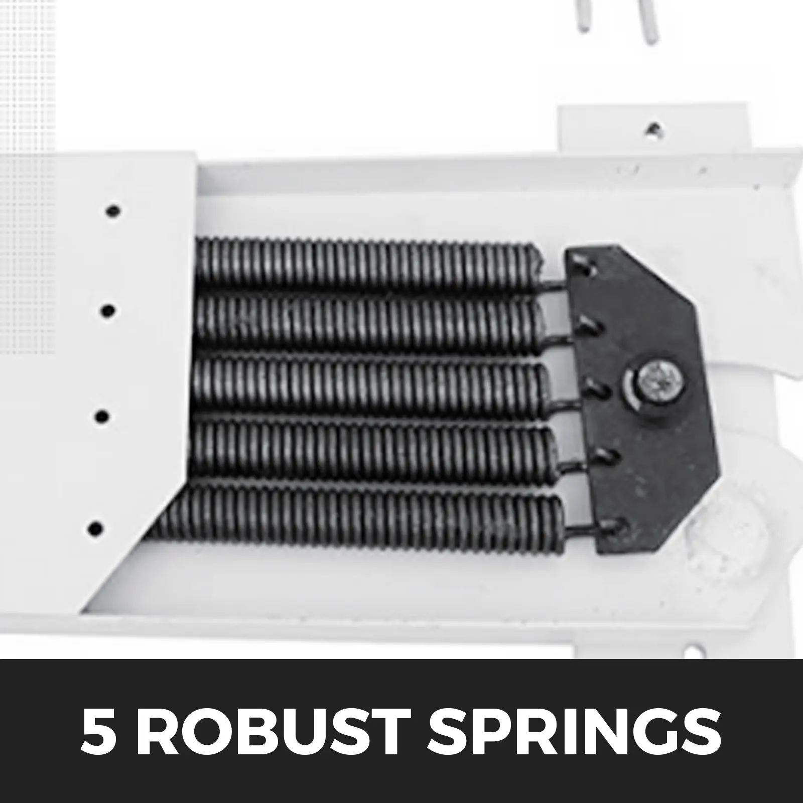 SucceBuy Murphy Wall Bed Hardware Kit Spring Mechanism Horizontal Stainless queen Size With 2 Steady Bed Legs Quick Set Up White