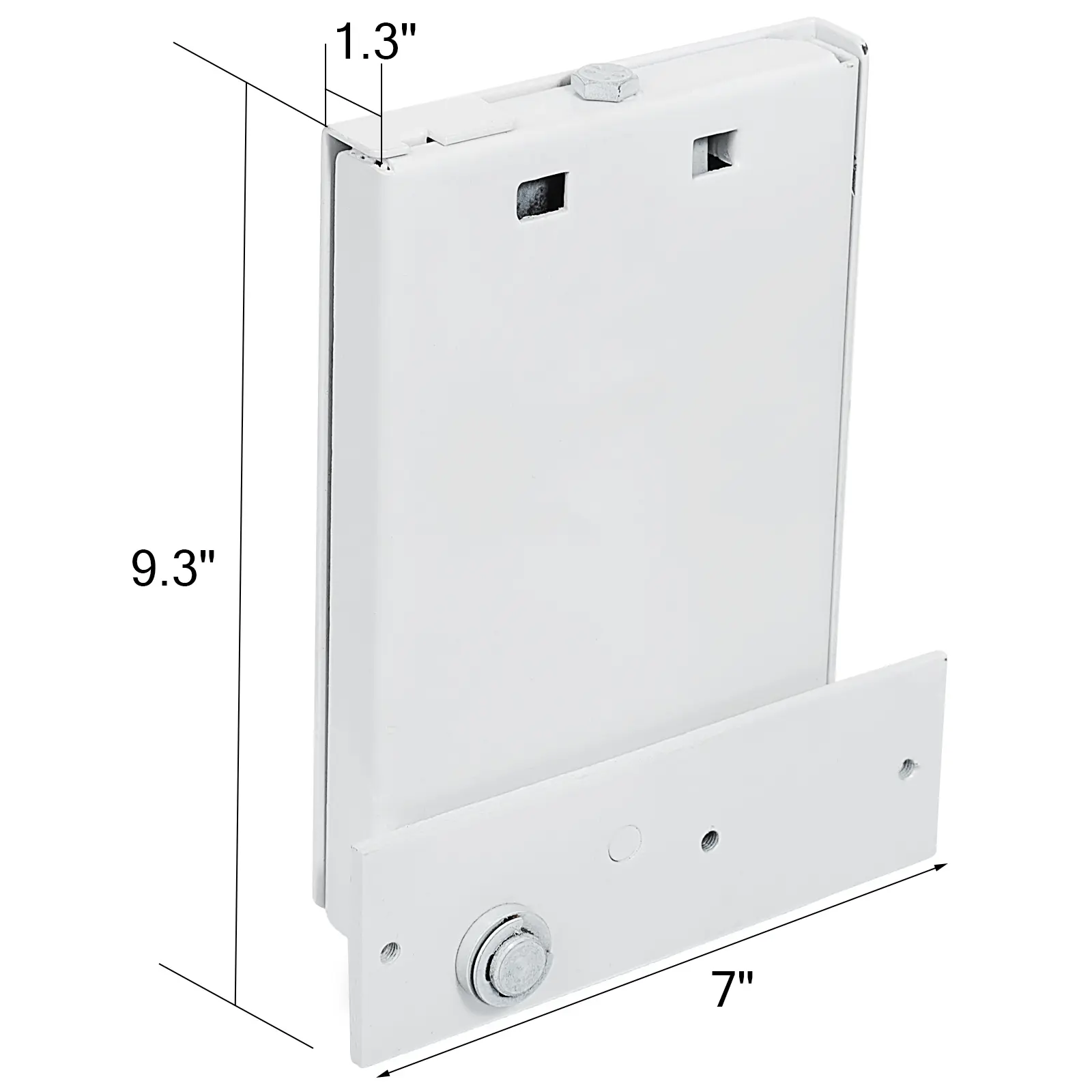 SucceBuy Murphy Wall Bed Hardware Kit Spring Mechanism Horizontal Stainless queen Size With 2 Steady Bed Legs Quick Set Up White
