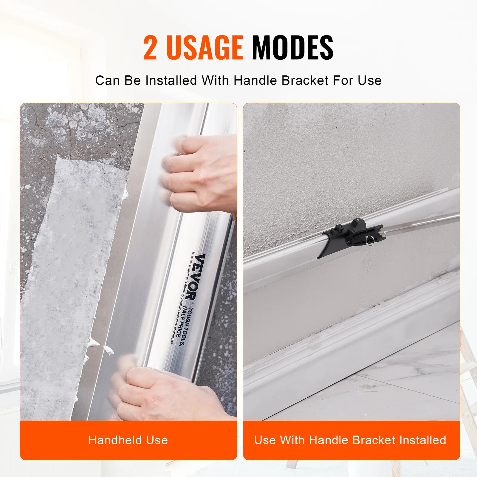 SucceBuy Drywall Skimming Blade 48 inch Smoothing Knif Stainless Steel Blade & Aluminum Alloy Body Professional Skim Coat Tools