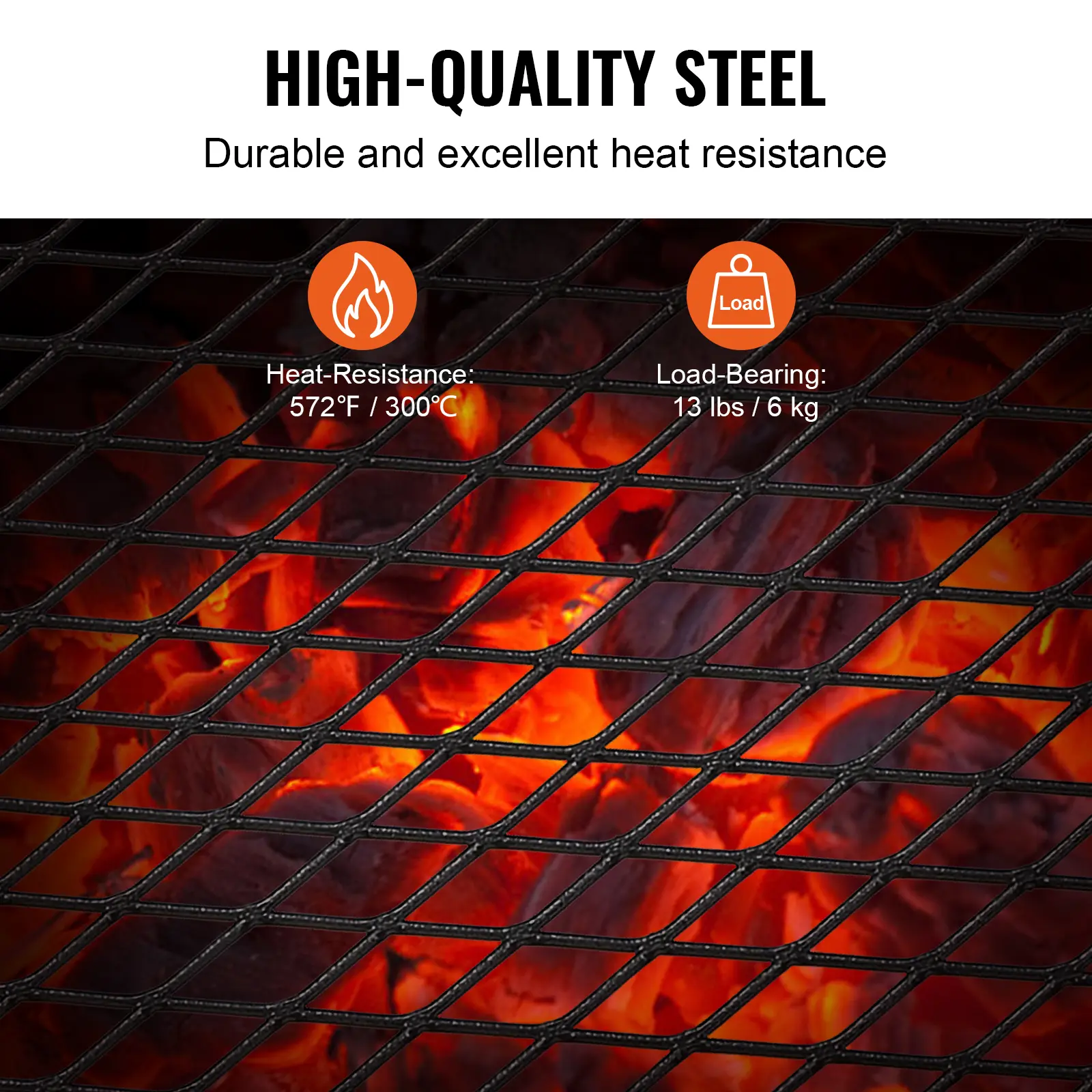SucceBuy 18/24in Barbecue Charcoal Grill Outdoor Home Appliance for Outdoor Cooking Camping Picnics Beach