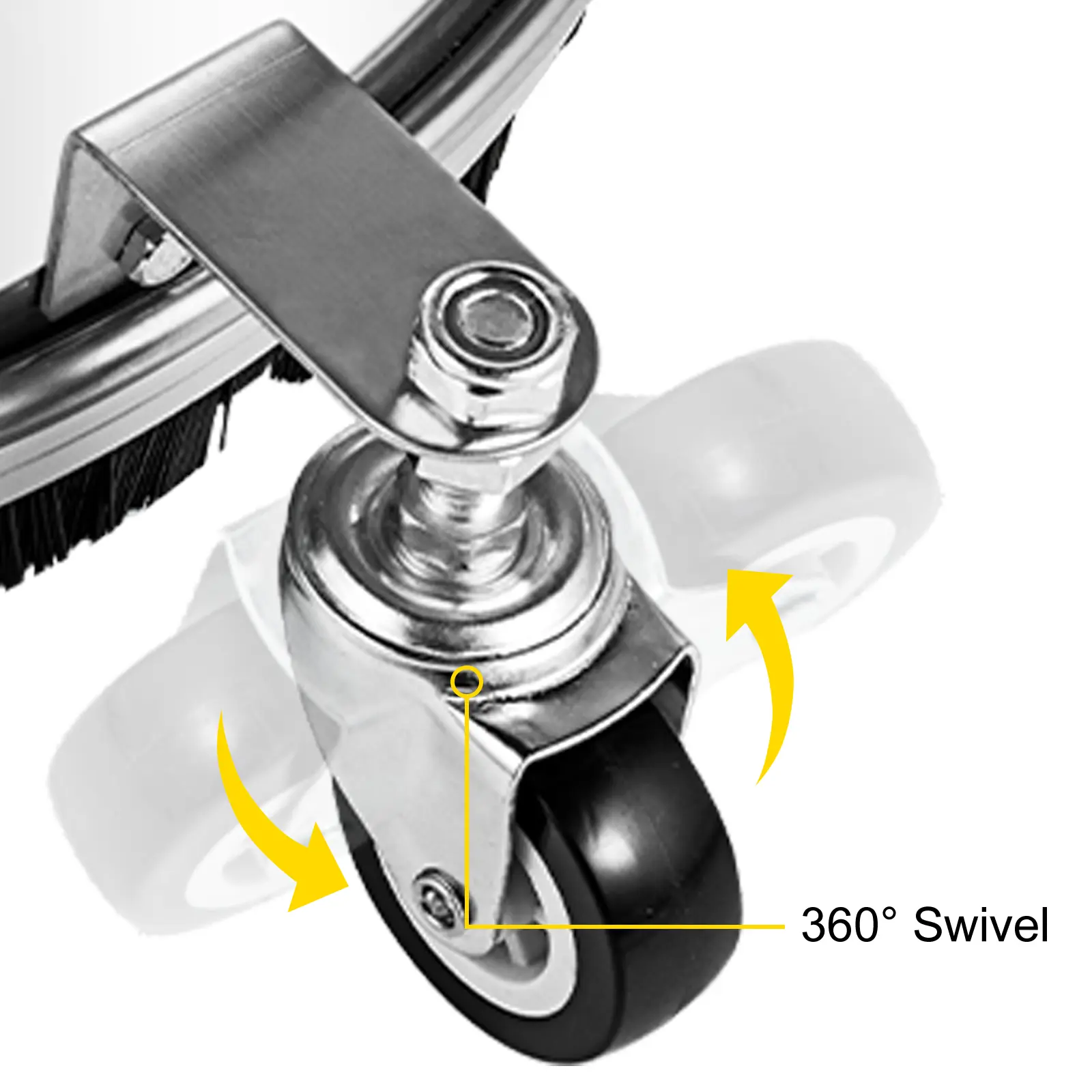 SucceBuy 16 18 Inch Surface Cleaner Twin Rotary Arm 4000PSI 1/4" QC Stainless Steel Pressure Washer Decks Surface Cleaning