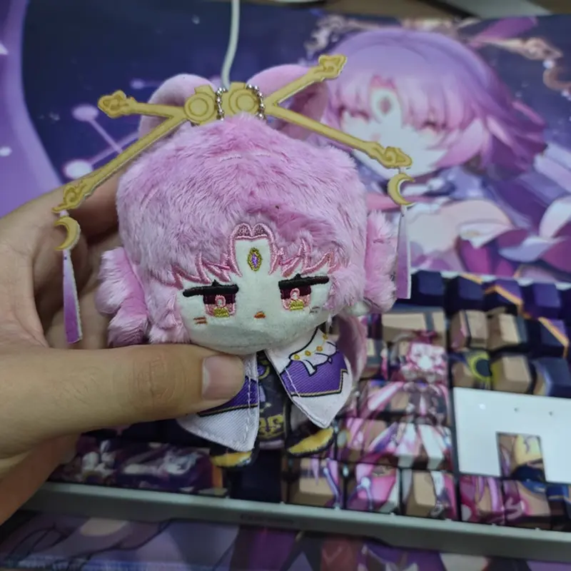 12cm Boothill Pendants Dolls Mini Soft Plush Honkai: Star Rail Gallagher Keychain Bag Pendant Holiday Birthday XMAS Dolls Gift