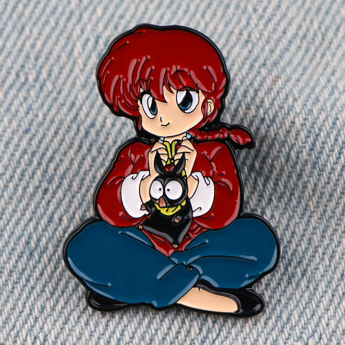 Japanese Anime Ranma Enamel Pin Girls Women's Brooch for Clothes Lapel Pins Manga Badges for Backpack Accessories Gifts